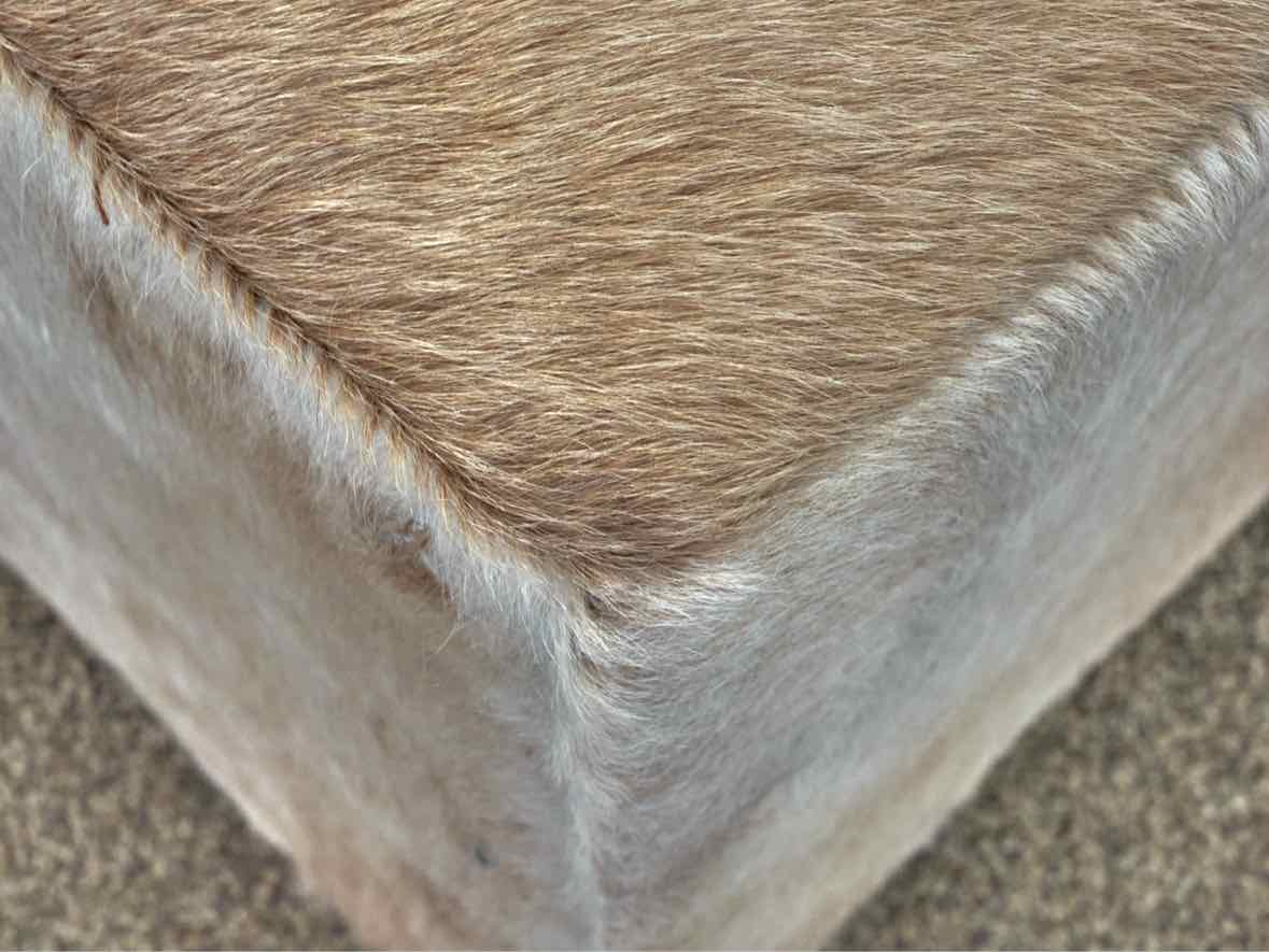 Restoration Hardware 'Cooper' Hair on Hide Ottoman