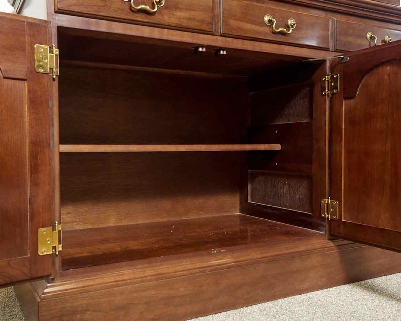 Stickley Cherry Lighted China Cabinet