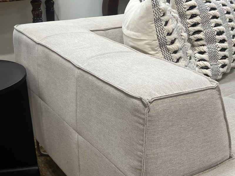 Bo Concept Taupe Sofa with Left-Facing Chaise