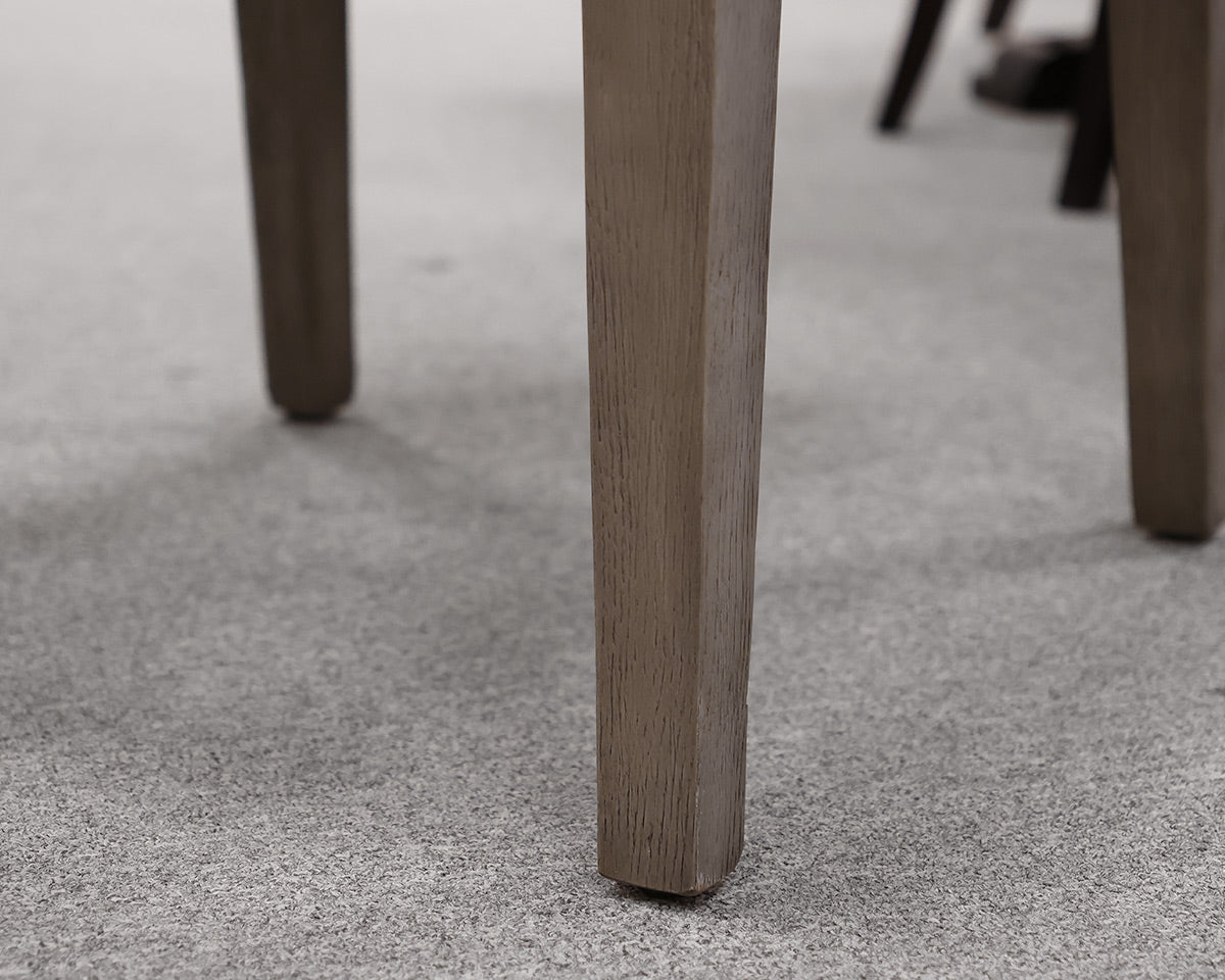 Restoration Hardware 60" Oak Dining Table & Four Canvas Chairs