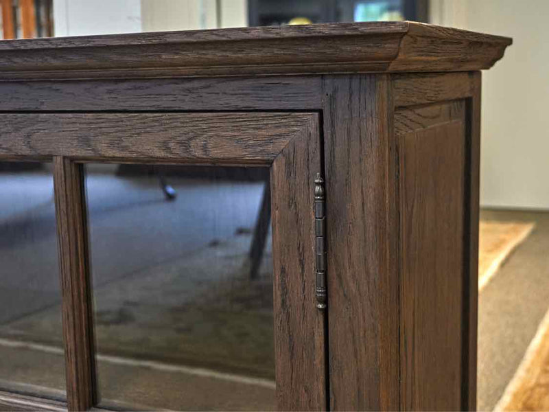 Restoration Hardware Oak & Glass Sideboard
