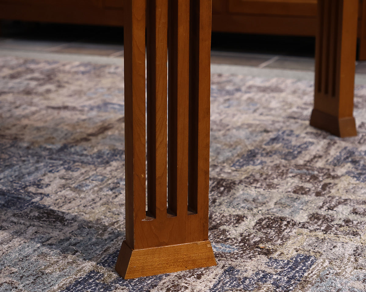 Stickley Dining Table and 8 Spindle Chairs