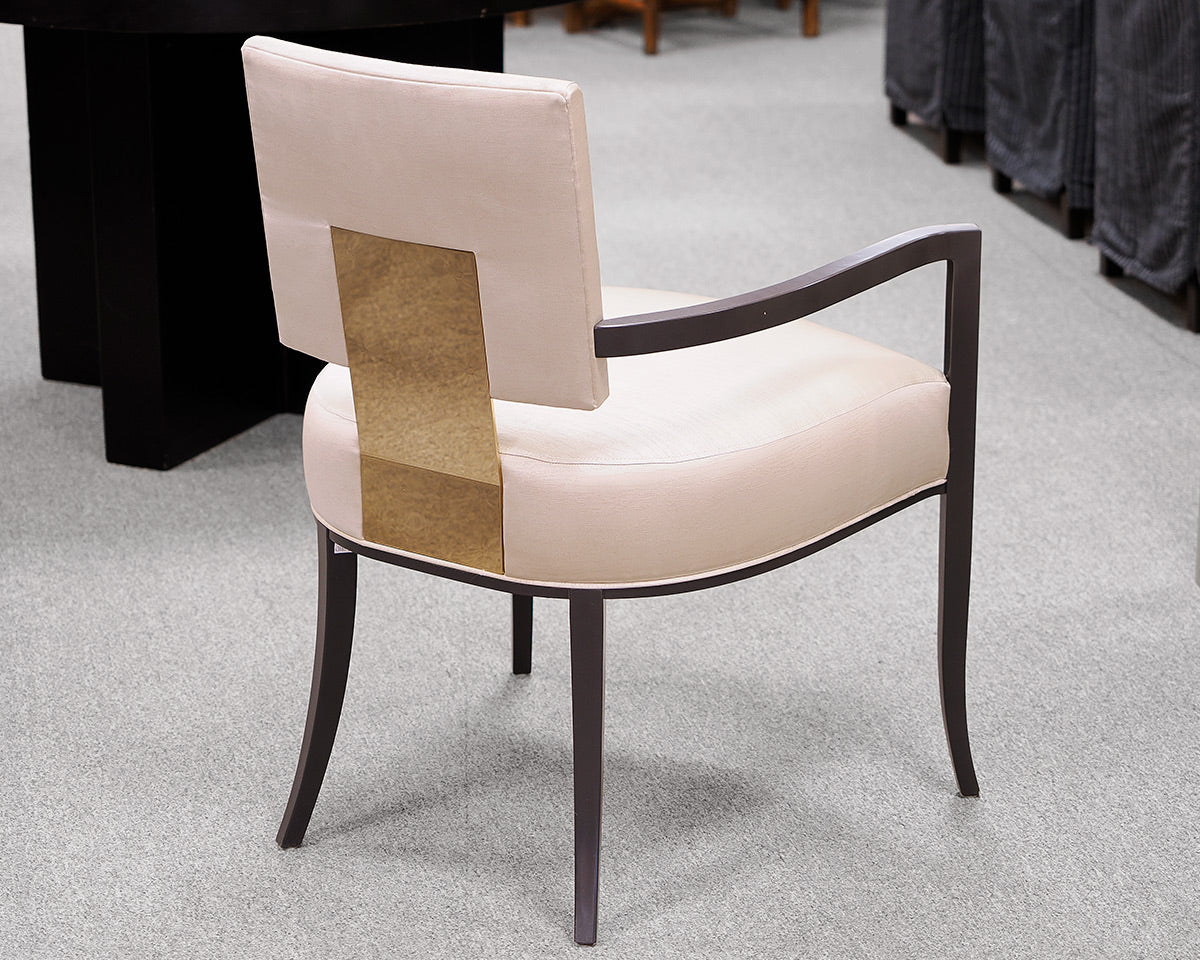 Set of 8 Caracole Upholstered Arm Chairs