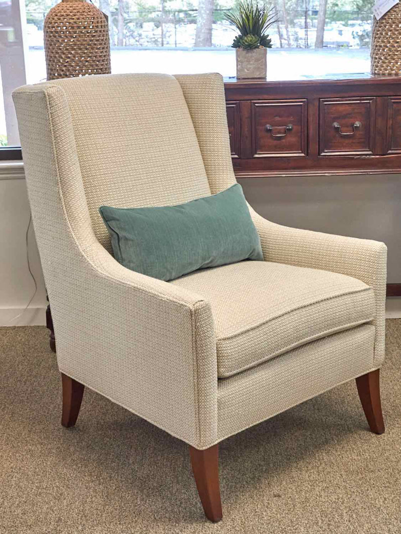 Pair of Ethan Allen 'Kyle' Wing Chairs