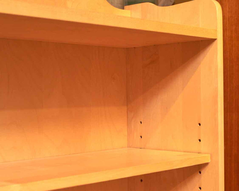 Maple 2 Adjustable Shelves  Bookcase