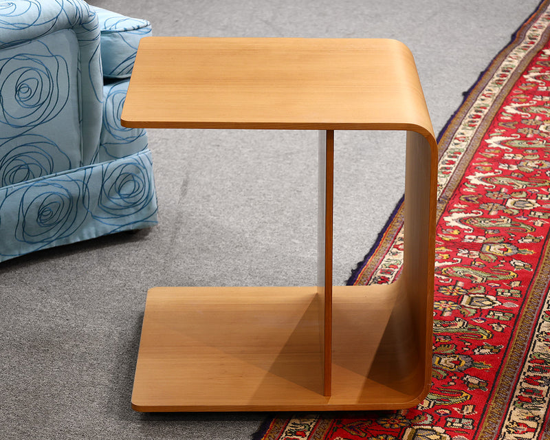 Contemporary Teak Bentwood Side Table