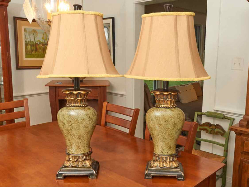 Pair Of Asian Inspired  Table Lamps