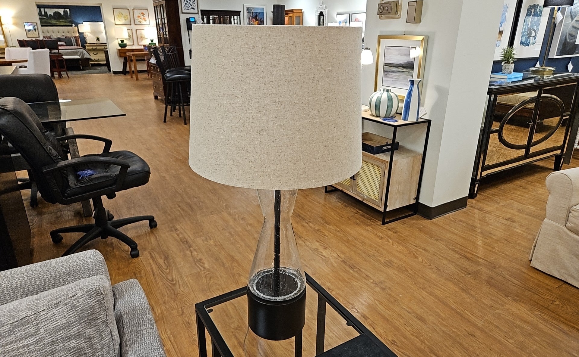 Ketter Bronze' Glass Table Lamp – Furniture Consignment Gallery