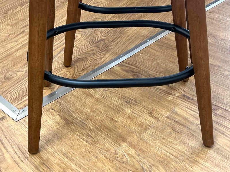 Pair of 'Abel' Leather Counter Stools