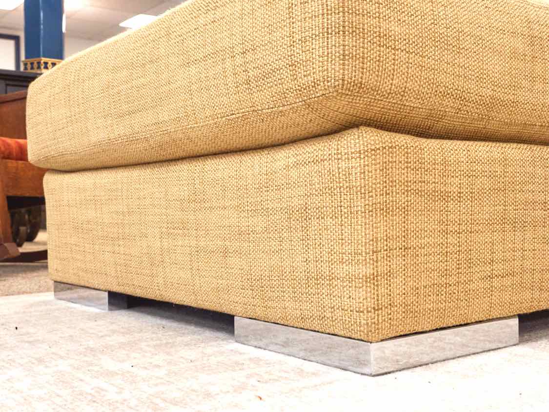 Kravet Furniture Two Piece LAF Sectional in Golden Woven