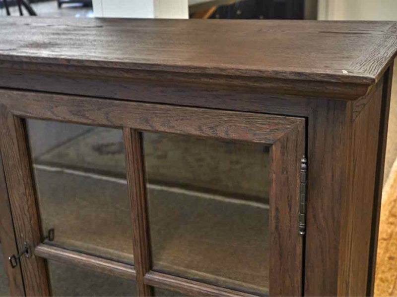 Restoration Hardware Oak & Glass Sideboard