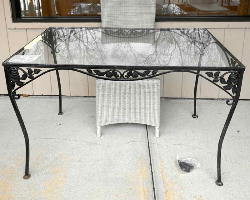 Steel Frame Outdoor Dining Table
