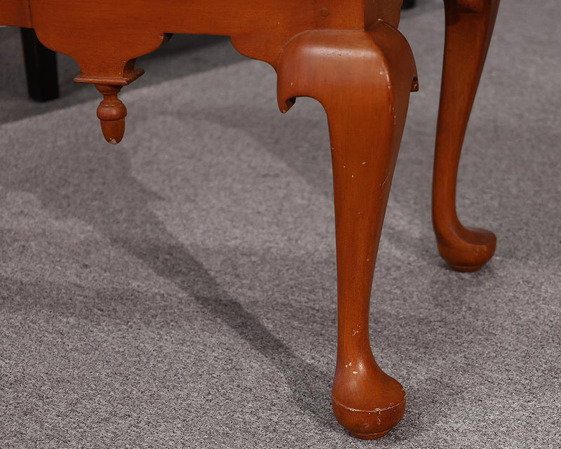 Mahogany Low Boy  Accent Table with Cherry Stain Finish