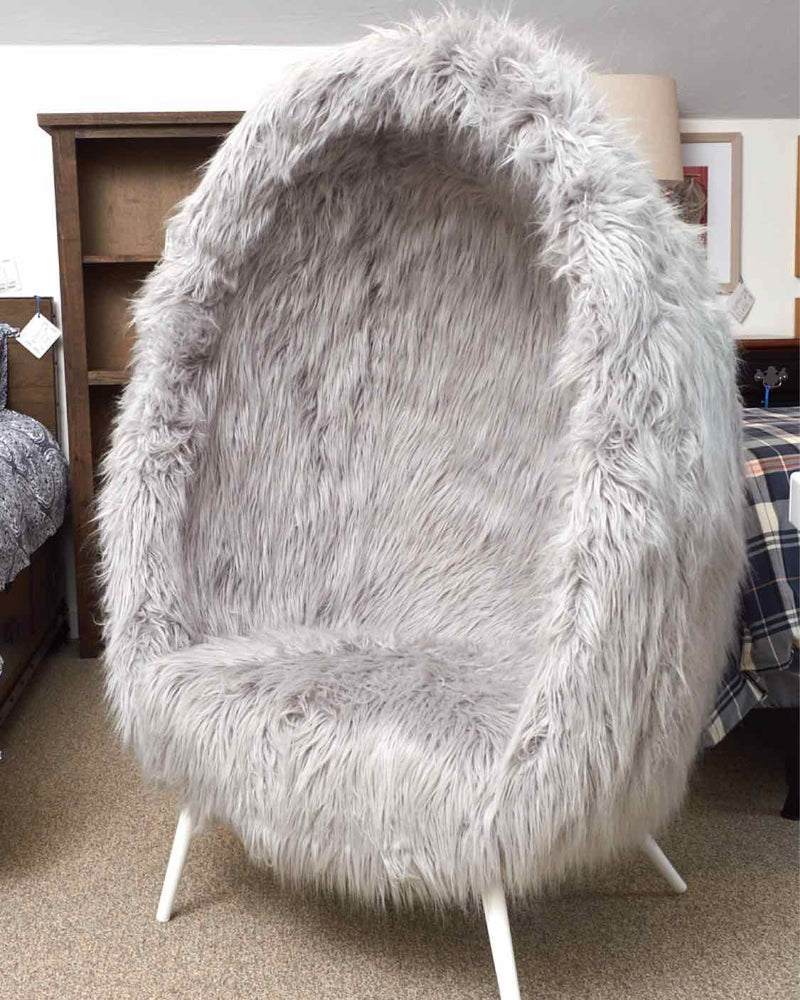 Pottery Barn Teen "Furlicious Faux Fur" Cave Chair