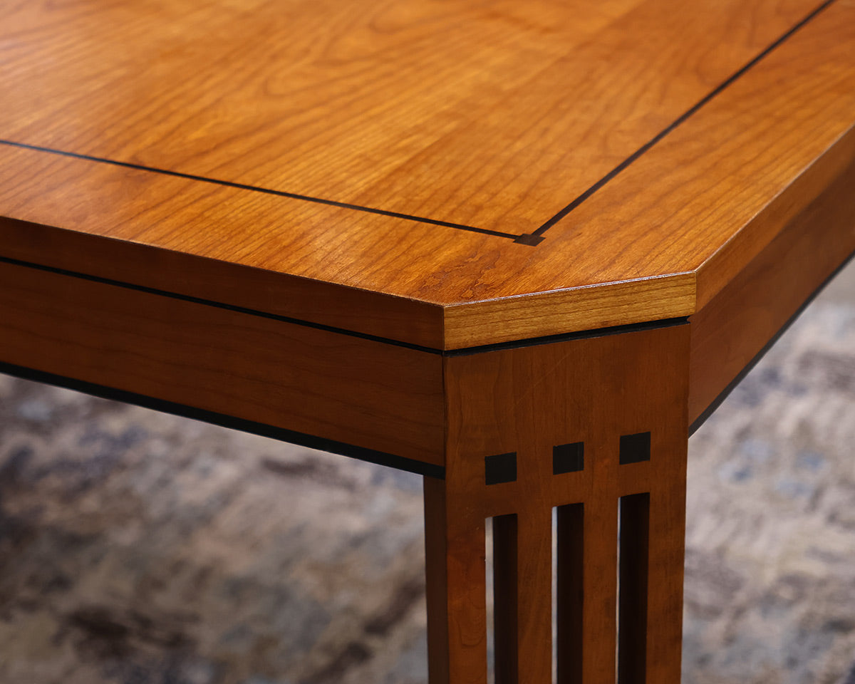 Stickley Dining Table and 8 Spindle Chairs