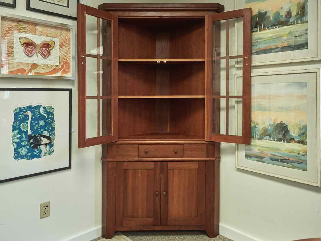 Bench Made Shaker Corner Cabinet in Solid Cherry – Furniture Consignment  Gallery, image size:1125x844