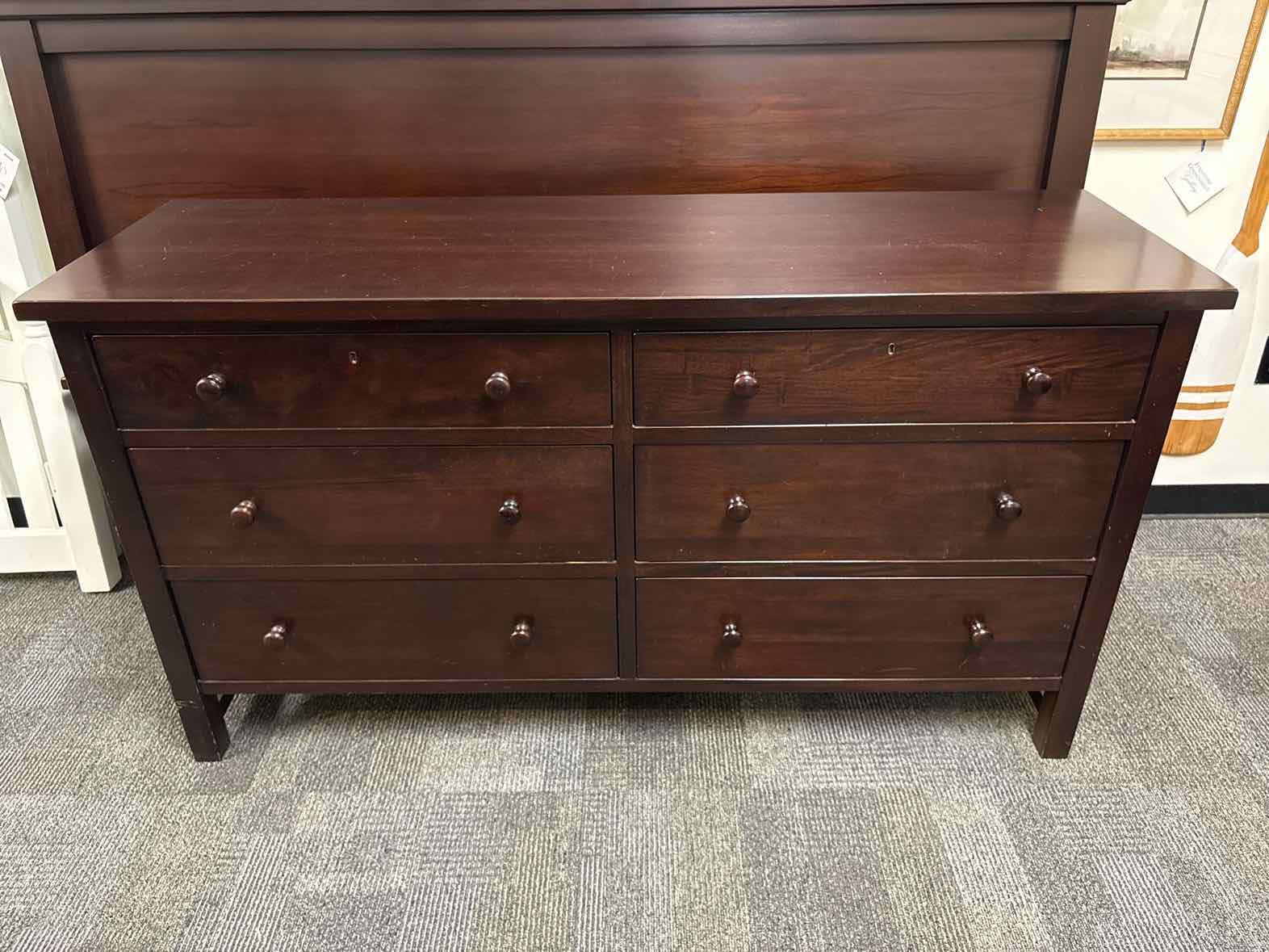 pottery barn brown dresser 'Farmhouse' 6-Drawer – Furniture Consignment Gallery Construction Frame is expertly
