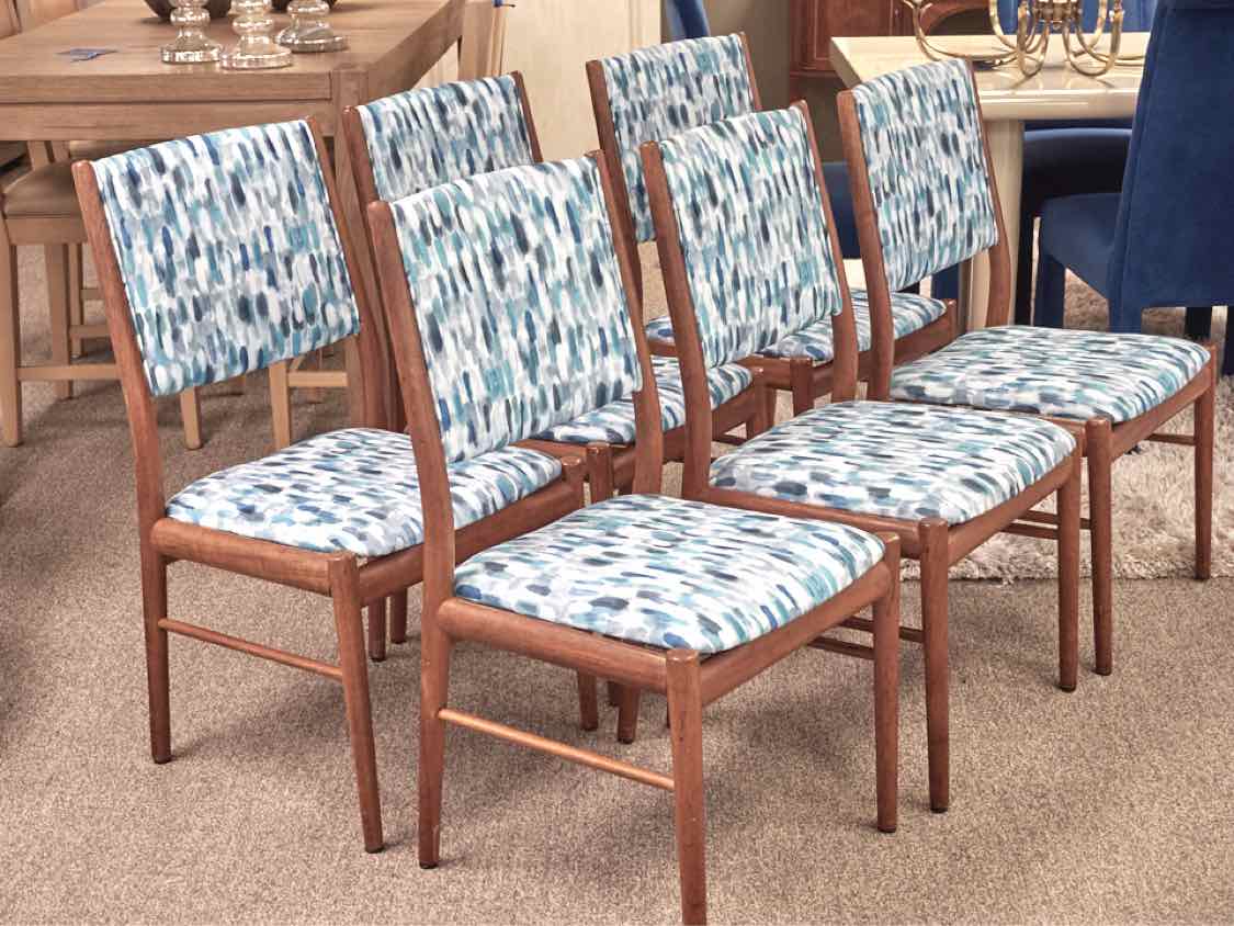 Set of Six MCM Cherry Dining Chairs
