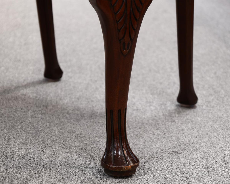 Set of 6 Baker Mahogany Carved Dining Chairs with Shell Motif