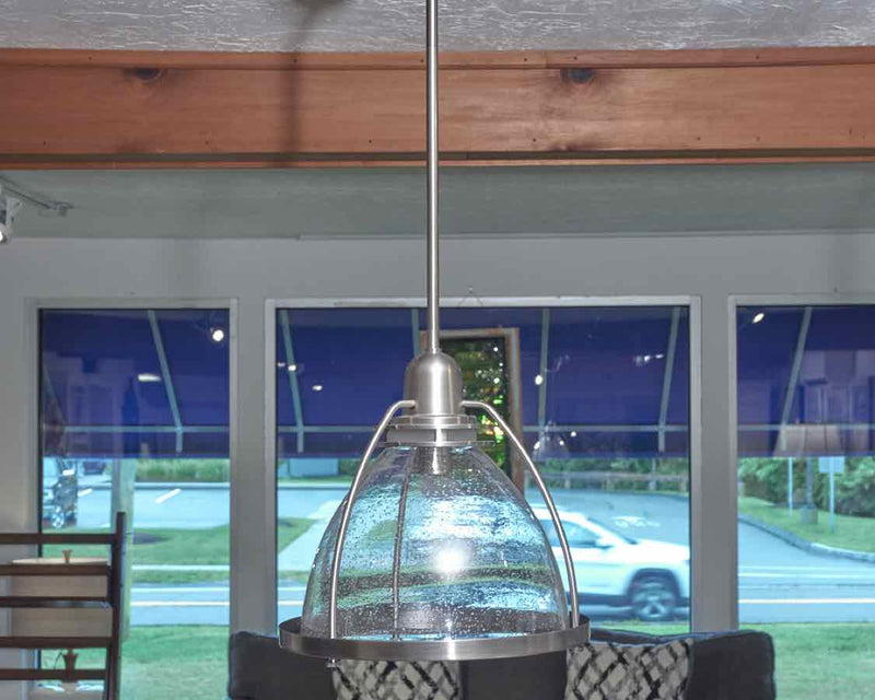 Kichler Siberne Seeded Glass In Classic Pewter Finish  Pendant