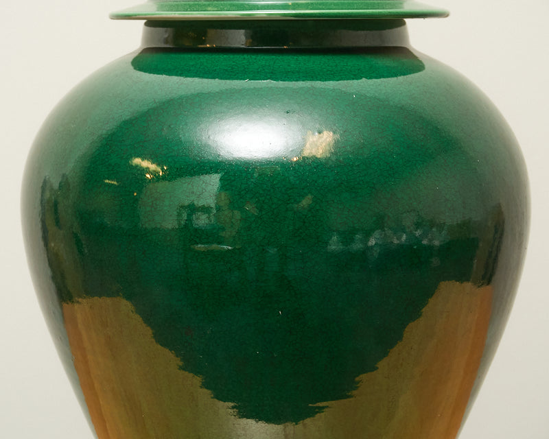 Green Temple Jar