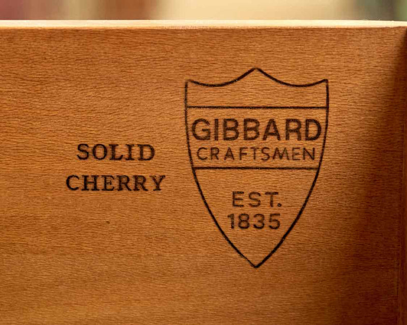 Gibbard Solid Cherry Two Piece Hutch