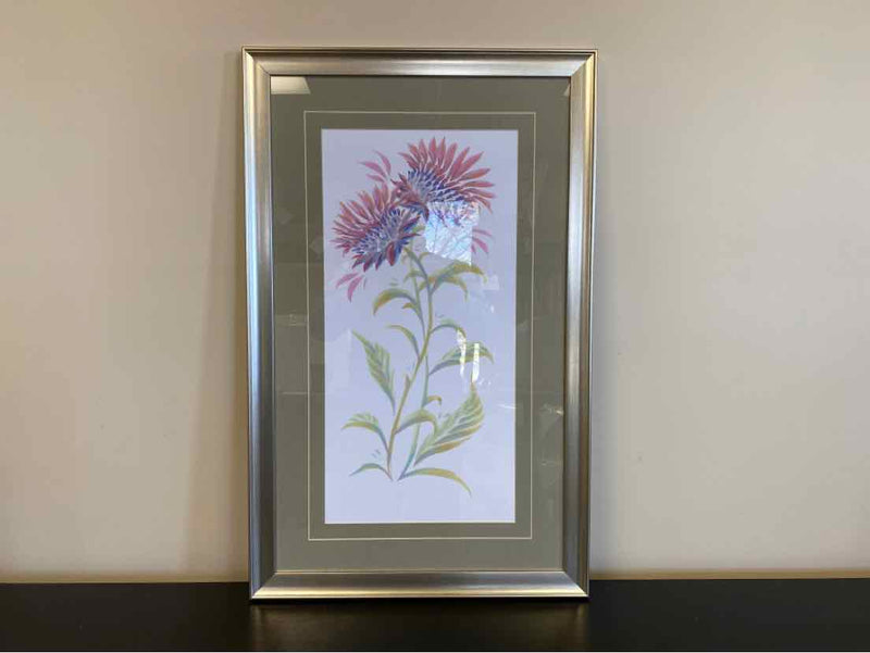 Framed Print: "Color Flower Sketch II"