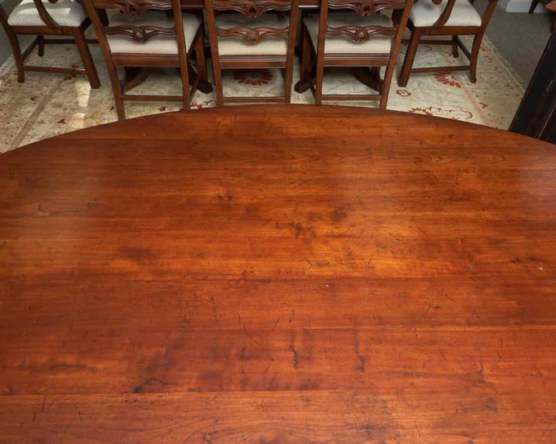 Solid Cherry Oval Dining Table