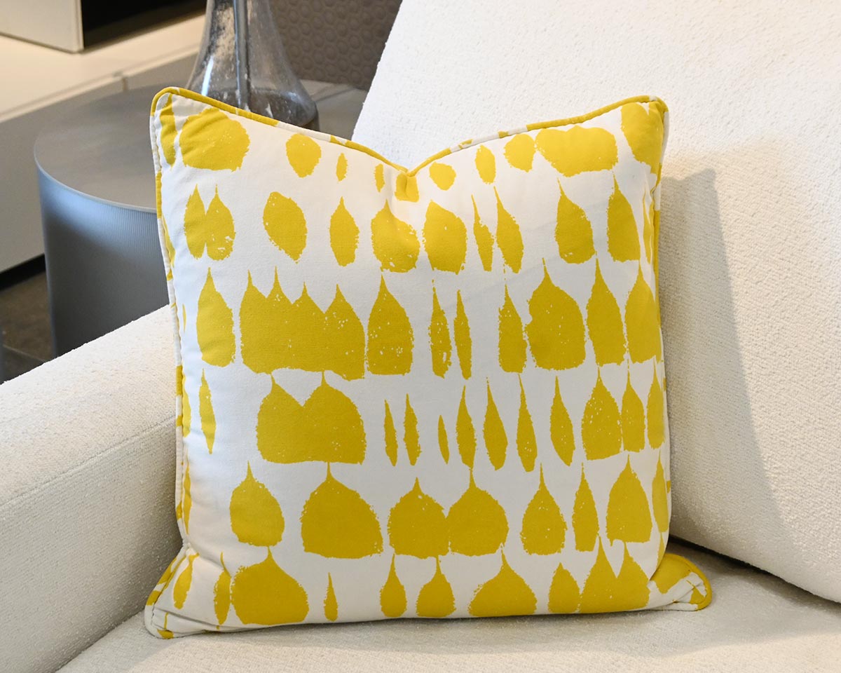 Yellow Throw Pillow [Vibrant Yellow] MK Pillows