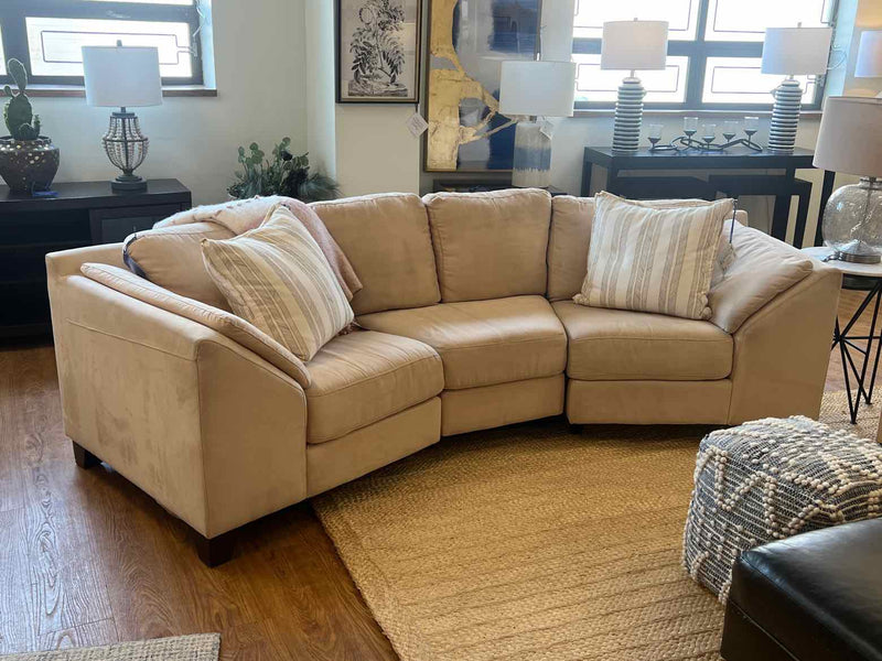 Palliser Curved 3-Seat Sectional