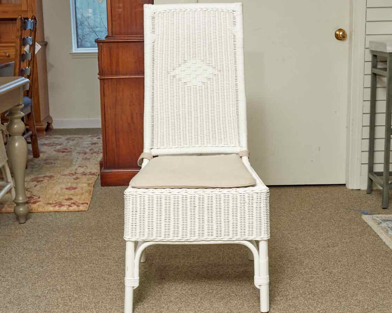 Set of Wicker Dining Chairs