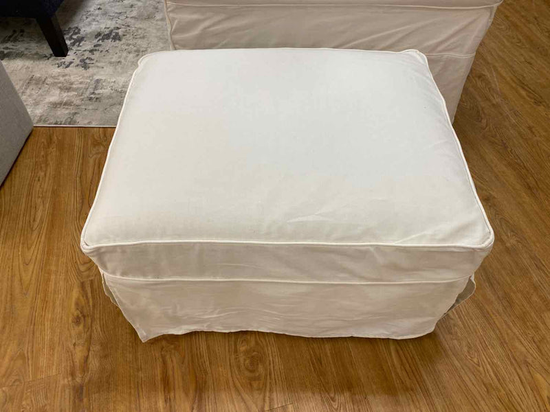 Slipcovered Ottoman by Rowe Furniture