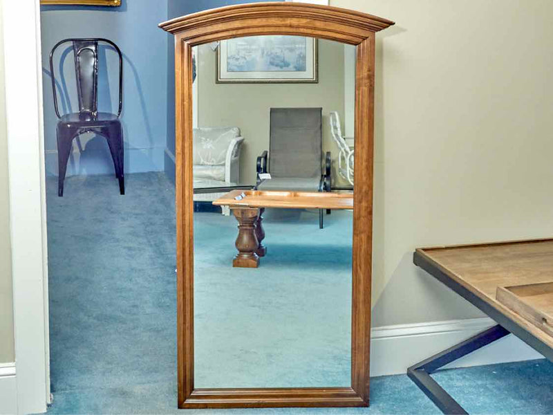 Ethan Allen Arched Dark Stained Ash Wall  Mirror