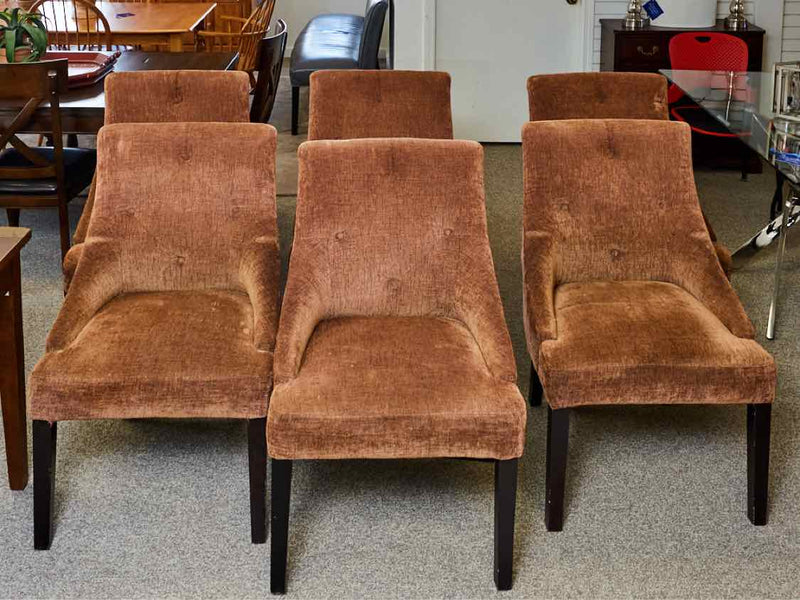 Set of 6 Tufted Dining Chairs