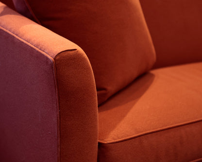 Custom Ethan Allen Upholstered Tight Back Sofa