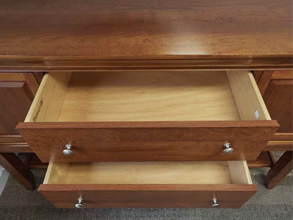 Thomasville Server in Cherry with Brushed Nickel Pulls