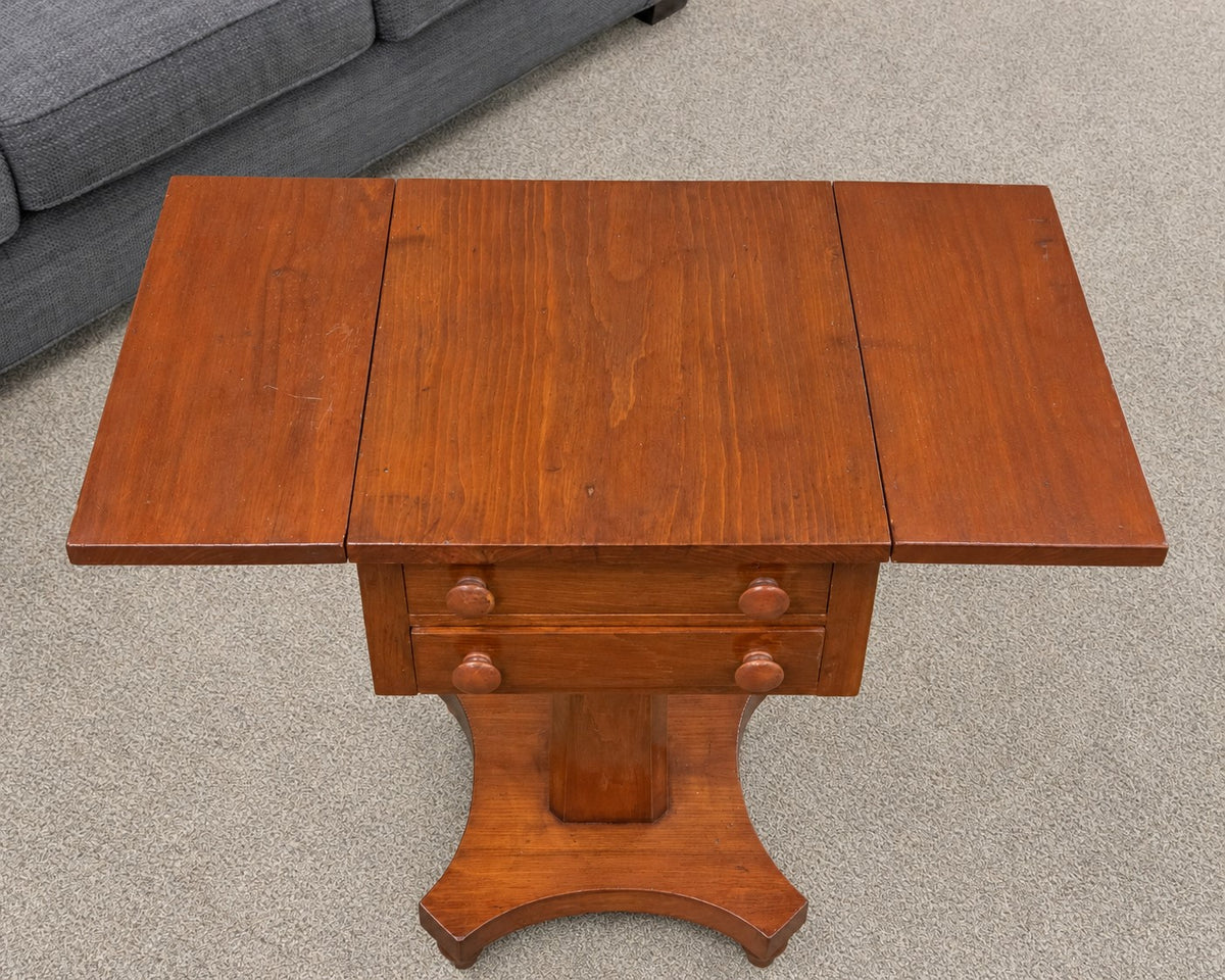 Benchmade Fir Empire Style Drop Leaf Side Table