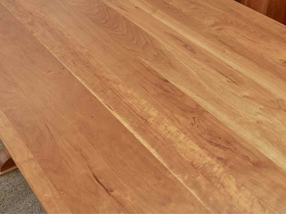 Gat Creek  "Milton" Cherry 84" Trestle Dining Table in Classic Natural Finish