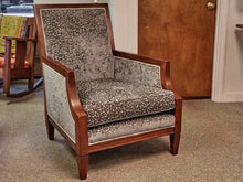 Pair of Custom Sam Moore Wooden Framed Arm Chairs