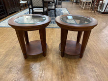 Bassett Pair of Round Side Tables