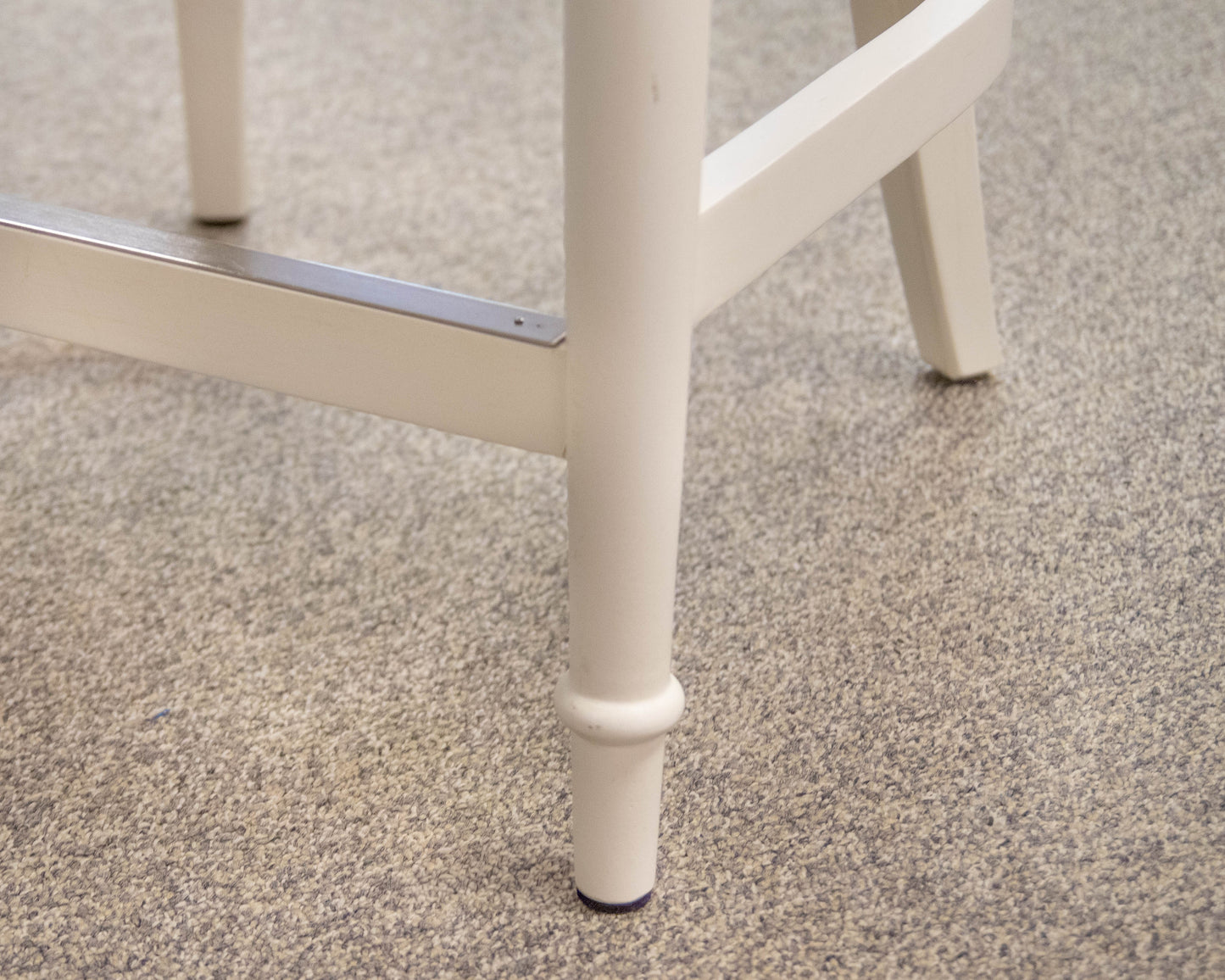 Set of 4 Frontgate 'Paola' Ecru Swivel Cain Counter Stools