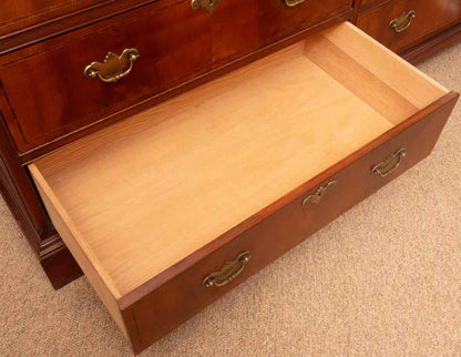 Hickory Chair Mahogany 9 Drawer Triple Dresser with 9 Drawers