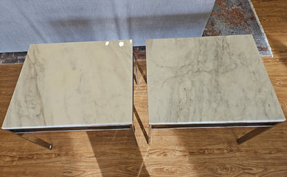 MG+BW 'York' Marble Side Tables