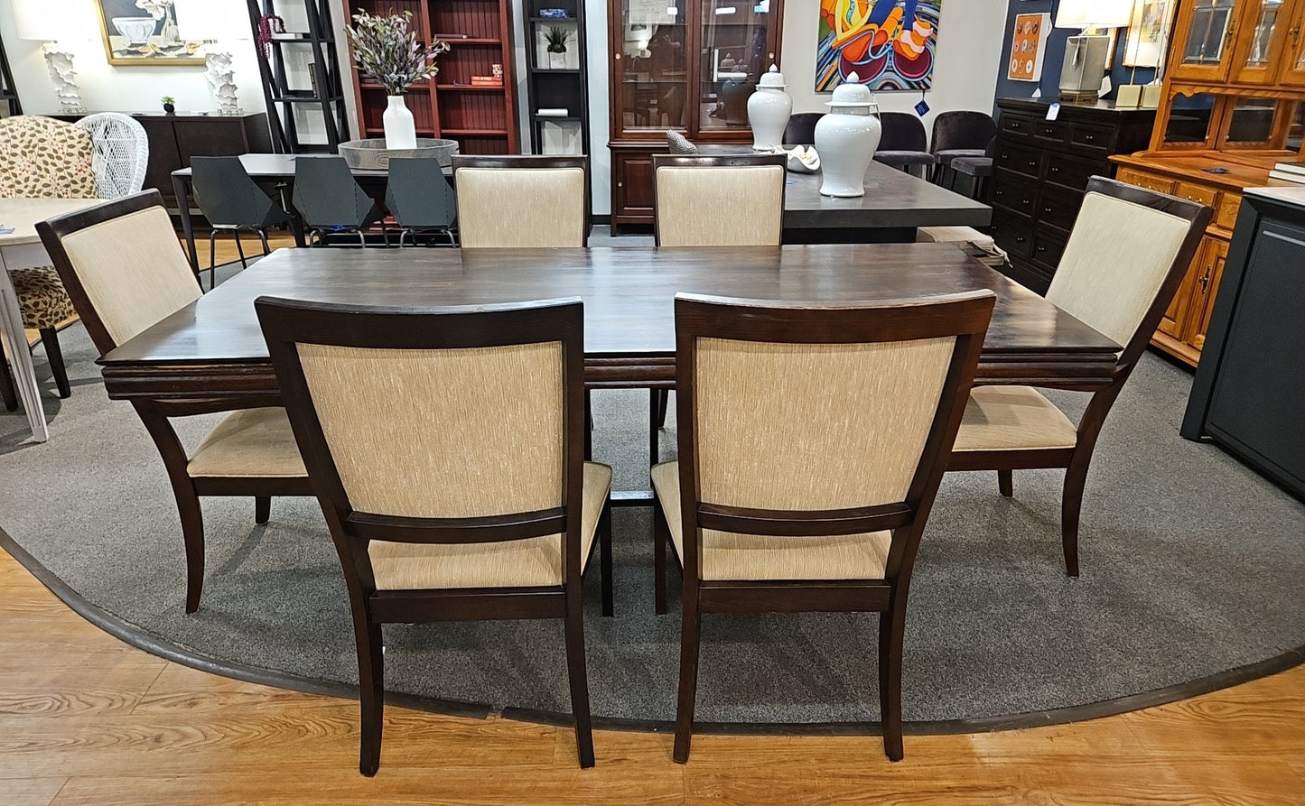 Set of 6 Espresso Dining Chairs