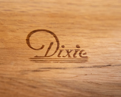 Dixie Forest Walnut 6 Drawer Dresser W/ Chippendale Brass Hardware