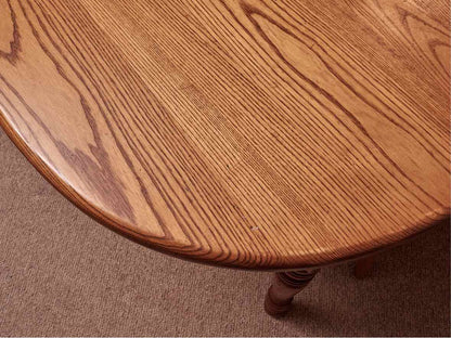 Bent Bros Colonial Oak Oval  Table & 6 Oak Windsor Chair Set