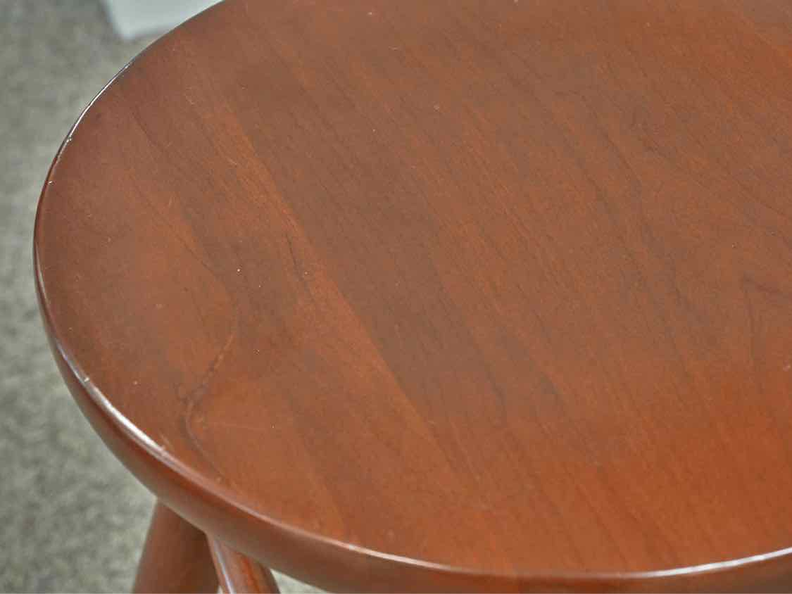 Set of Four Benchmade Cherry Bar Stools