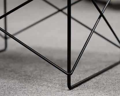 Eames Wood Top Metal Base Side Table