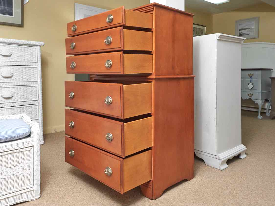 Solid Maple 3 Over 3 Drawer Chest