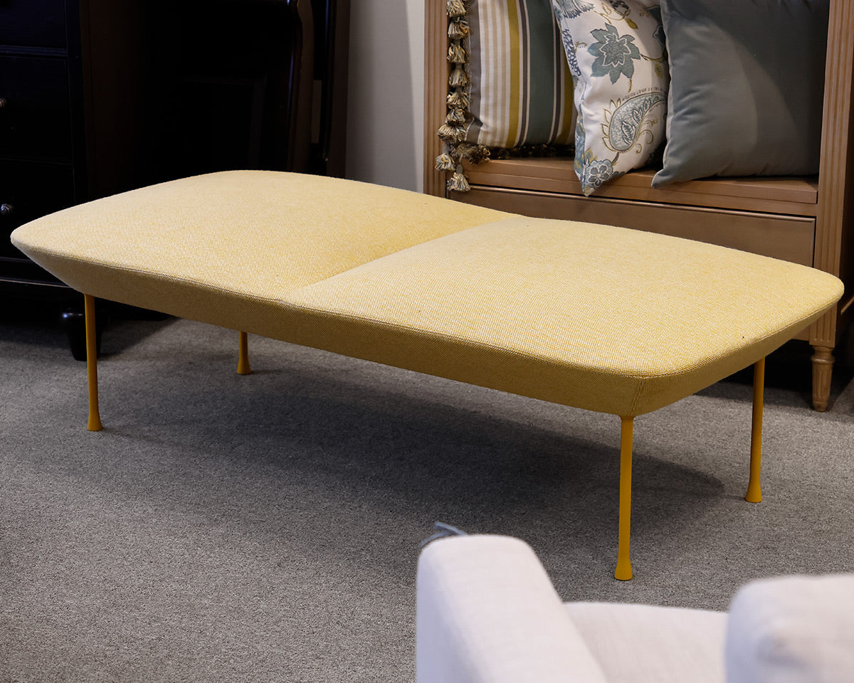 Upholstered Mid Century Modern Bench